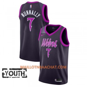 Maillot NBA Minnesota Timberwolves James Nunnally 7 2018-19 Nike City Edition Violet Swingman - Enfant